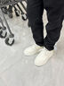 海瀾之家男鞋2025新款秋季透氣板鞋男小白鞋男士厚底增高潮鞋運(yùn)動(dòng)休閑鞋子 白紅色576 【皮面四季款】 42 曬單實(shí)拍圖