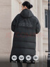 adidas 通勤羽絨服休閑長(cháng)款鴨絨男女秋冬新款阿迪達斯官方輕運動(dòng)   黑色   L 曬單實(shí)拍圖