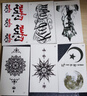 紋身貼防水女持久彩色仿真性感腳踝網(wǎng)紅彼岸花鎖骨紋身貼紙高級感 3貼-黑色-圖案隨機 曬單實(shí)拍圖
