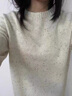 愛(ài)特愛(ài)（EITIE）時(shí)尚純羊毛針織衫2025秋冬新款寬松顯瘦百搭毛衣上衣女D2501903 珍珠白11 M 曬單實(shí)拍圖