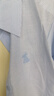 ELLE KIDS老錢(qián)風(fēng)】25年春秋季女童經(jīng)典款刺繡條紋上衣翻領(lǐng)長(cháng)袖襯衫 藍白條 曬單實(shí)拍圖