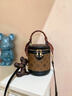 CharisKitty包包女款2026年復古包女式輕奢復古高級感手提圓筒包三八節禮物 咖色 曬單實(shí)拍圖
