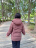 雅鹿【石墨烯蓄熱】媽媽裝2025冬季新款羽絨服中老年女騏驥紅加厚外套 珊瑚紅6898 90絨子丨石墨烯內里 2XL 推薦125-140斤 曬單實(shí)拍圖