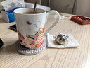 景德鎮(zhèn)（jdz）官方中式創(chuàng)意陶瓷馬克杯情侶杯子咖啡杯家用玲瓏喝水杯送朋友禮物 花鏡馬克杯四件套 曬單實(shí)拍圖