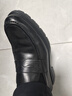 沙馳（SATCHI）男鞋皮鞋春秋新款商務(wù)真皮牛皮厚底增高一腳蹬樂(lè )福鞋男士休閑皮鞋 黑色 39 曬單實(shí)拍圖
