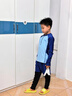 羽克兒童泳衣男童分體長(cháng)袖長(cháng)褲中大童泳褲2025新款男孩防曬游泳衣裝備 藍色長(cháng)袖長(cháng)褲套裝 140 【建議140-150cm75-95斤】 曬單實(shí)拍圖