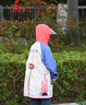 Kocotreekk樹(shù)兒童雨衣帶書(shū)包位防水加厚沖鋒衣全身雨披男女童防風(fēng)時(shí)尚雨衣 曬單實(shí)拍圖