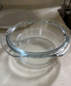 品喻（PINYU）玻璃雙耳透明玻璃碗帶蓋微波爐碗耐熱湯碗面碗沙拉碗泡面蒸蛋羹碗 曬單實拍圖