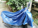 雨衣電動(dòng)車(chē)摩托車(chē)雨披成人男女單人雙帽檐雨衣加大加厚騎行雨衣 大號單人雙帽橫寬1.9米 藍色 曬單實(shí)拍圖