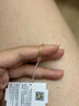 周六福黃18K金戒指女 簡約彩金戒指指環(huán)生日禮物 KH016028 13號 曬單實拍圖