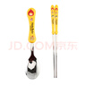 樂(lè )扣樂(lè )扣（LOCK&LOCK）兒童勺筷套裝進(jìn)口小學(xué)生餐具304不銹鋼卡通湯勺筷 筷子勺子組合 曬單實(shí)拍圖