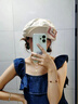 桑咻白鹿同款櫻桃貝雷帽女大頭圍顯臉小云朵畫(huà)家帽日系復古八角報童帽 卡其色 均碼 曬單實(shí)拍圖
