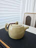 夏至南閣汝窯茶壺家用井欄壺230ml泡茶壺冰裂釉陶瓷單壺汝瓷開(kāi)片功夫茶具 米黃汝窯井欄壺230ml 曬單實(shí)拍圖