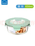 樂(lè )扣樂(lè )扣飯盒微波爐加熱專(zhuān)用玻璃碗帶蓋上班族帶飯便當盒大容量圓形保鮮盒 曬單實(shí)拍圖