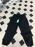頭號青年工裝褲男秋冬季防風(fēng)束腳運動(dòng)褲闊腿加肥大碼休閑長(cháng)褲子男 黑 5XL  曬單實(shí)拍圖