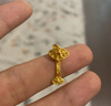 千葉珠寶黃金如意吊墜鑲嵌瑪瑙金禧如意金吊墜送媽媽老婆生日禮物計價 黃金吊墜/支持多退少補 金重約1.9g/含工費 曬單實拍圖