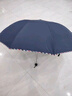 天堂 加大雨傘三折 晴雨兩用商務(wù)傘經(jīng)典格紋10骨大雨傘男女 藏青 曬單實(shí)拍圖