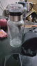 【送杯套】大容量加厚玻璃杯子便攜噸噸杯茶水分離帶杯套泡茶水杯 透明 1000ml噸噸桶 1只裝 曬單實拍圖