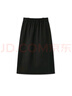 森馬（Semir）半身裙女鹽系純色長(zhǎng)裙優(yōu)雅顯瘦冬季顯腿長(zhǎng)仿呢遮胯A字裙百搭 深花灰00122 XL 曬單實(shí)拍圖