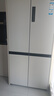 海爾（Haier）【小紅花2.0】516升電冰箱家用594mm超薄零嵌入式60cm以內(nèi)十字T型四開門對(duì)開抗菌凈味國(guó)家補(bǔ)貼20% BCD-516WGHTDB9GPU1丨白色 曬單實(shí)拍圖