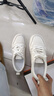 百麗踏頭層牛皮網(wǎng)面小白鞋女透氣2026秋季新款單鞋休閑平底百搭女鞋板鞋 白色（皮面款） 41 曬單實(shí)拍圖