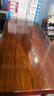 美佳朗奧坎巴花胡桃木原木實(shí)木大板茶桌茶臺茶幾老板辦公家具桌整板班臺 4號150*65*5【整板原木】 曬單實(shí)拍圖