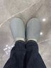 果洛菲日式家居室內春秋男女拖鞋大碼防滑地板棉拖鞋冬 藍色 43-44  曬單實(shí)拍圖