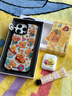 CASETIFY 黃油小熊 x CASETiFY聯(lián)名 黃油小熊貼紙 適用于iPhone17/16/15 Air/Pro/Max蘋(píng)果手機殼 透明黑框 iPhone 16 Pro Max 曬單實(shí)拍圖