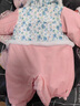 G.DUCKKIDS小黃鴨嬰兒連體衣夾棉新生兒衣服秋冬季保暖國風(fēng)拜年服寶寶薄棉服 滿(mǎn)月周歲禮服-粉色（夾棉） 73cm 建議3-6個(gè)月13-16斤 曬單實(shí)拍圖
