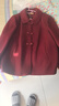 卡柏妃媽媽秋冬季加厚毛呢外套新中式短款唐裝老人太太衣服喜慶奶奶呢子 曬單實(shí)拍圖
