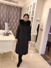 皮爾卡丹（pierre cardin）長(cháng)款過(guò)膝羽絨棉服女2025新款冬季加厚棉衣韓版修身顯瘦棉襖外套女 黑色 2XL 125-140斤 曬單實(shí)拍圖