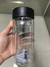 希樂玻璃杯雙層玻璃水杯高顏值男士商務(wù)辦公茶水分離杯便攜泡茶杯子 曬單實(shí)拍圖