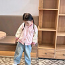 班喜迪女童棒球服外套春裝2026新款洋氣時(shí)髦兒童春秋裝寶寶夾克上衣童裝 桃粉色 110 曬單實(shí)拍圖