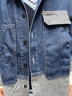左西童裝男童牛仔外套2025秋季新款兒童襯衫男孩秋裝 深牛仔色 140 曬單實(shí)拍圖