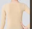 艾舞戈兒童舞蹈服打底衣秋冬加絨白色隱形內衣女童練功服 淺肉色 XL碼 曬單實(shí)拍圖