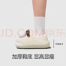 chedoir秋冬季新款可愛(ài)呲牙狗防水棉拖鞋女全包跟保暖舒適居家宿舍可外穿 米色【包跟】 36-37 適合36-37腳穿 曬單實(shí)拍圖