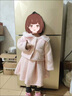 G.DUCKKIDS童裝女童套裝秋冬季25新款兒童衣服女寶寶夾棉加厚小香風(fēng)外套裙子 粉紅色 100 尺碼2~3歲【 90-100cm】 曬單實(shí)拍圖