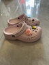 卡駱馳crocs貝雅云彩女士洞洞鞋戶(hù)外休閑鞋|208186 裸粉-6PI（含智必星） 38 (240mm) 曬單實(shí)拍圖
