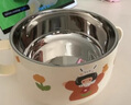 摩登主婦一家三口兒童飯碗316L不銹鋼餐具寶寶吃飯專(zhuān)用雙耳輔食碗 【抗菌316】雙耳碗-女兒 曬單實(shí)拍圖