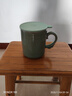 北鼎（Buydeem）馬克杯實(shí)用陶瓷水杯情侶杯咖啡茶杯可愛(ài)創(chuàng  )意禮物辦公早餐杯杯蓋 【淺杉綠】防塵硅膠杯蓋 曬單實(shí)拍圖