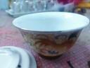 施錦高品質(zhì)琺瑯彩茶具宮廷彩龍鳳蓋碗國潮手繪茶道三才碗陶瓷泡茶碗 琺瑯彩金絲萬(wàn)花蓋碗容量180ML 曬單實(shí)拍圖