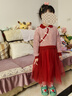 巴拉巴拉女童連衣裙兒童裙子2024款拜年服春裝國風(fēng)毛衣網(wǎng)紗裙 曬單實(shí)拍圖