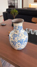 京東鮮花新中式青花陶瓷花瓶客廳輕奢插花裝飾品擺件鮮花水培玫瑰花高級感 曬單實(shí)拍圖