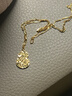 萃華黃金葫蘆吊墜古法足金999掛墜花絲鎖骨項鏈送女友老婆生日禮物 碎碎冰吉言葫蘆吊墜約5.7g 曬單實(shí)拍圖