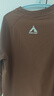 季言高端品牌男士t恤長(cháng)袖 云梯棉加厚保暖內搭打底衫插肩袖上衣體恤潮 咖啡色 L （適合135-150斤） 曬單實(shí)拍圖