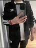 秋冬季休閑衛衣運動(dòng)套裝男女同款三條杠情侶裝純棉刺繡跑步服校服 黑黑黑三件套 XL 推薦130-150斤 曬單實(shí)拍圖