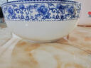 煜乾 碗米飯碗湯碗陶瓷景德鎮骨瓷大湯碗蝴蝶蘭青花瓷釉中彩 7英寸湯碗 曬單實(shí)拍圖