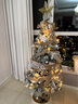新款Christmas tree圣誕樹(shù)裝飾發(fā)光加密ins風(fēng)家用圣誕節擺件套餐 1.5米織帶蝴蝶結雪樹(shù)套餐 曬單實(shí)拍圖