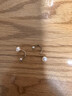米蔓（MIMORE）S999足銀淡水珍珠耳釘女新款時尚簡約后掛式耳飾防丟設(shè)計養(yǎng)耳洞 曬單實拍圖
