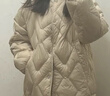 雪中飛新款時尚百搭經(jīng)典斜插大口袋防風(fēng)袖口保暖女士短款羽絨服女 奶茶米|7432 M /165/88A 曬單實拍圖